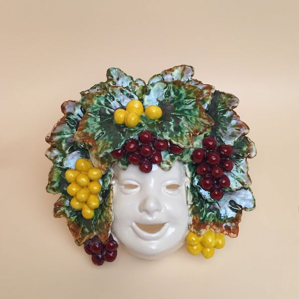 MA401B-25U - Medium size mask with grape cm. 25 l.